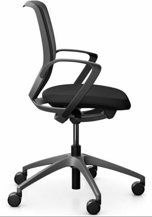 Giroflex Bürostuhl 313 – Sitzhöhe 39–51 cm, 120 kg, Schwarz