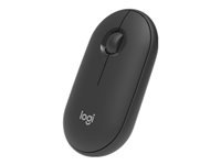 Logitech Pebble M350 Maus – kabellos, Bluetooth + 2,4 GHz, Graphit