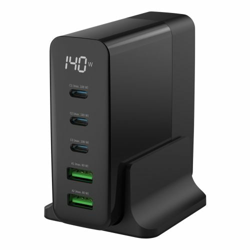 Ansmann USB-Tischladegerät DC5140PD – 140 W, Schwarz