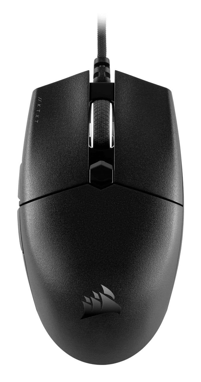 Corsair KATAR PRO XT Gaming-Maus – kabelgebunden, USB-A, 18'000 dpi, 6 Tasten, beidhändig, schwarz