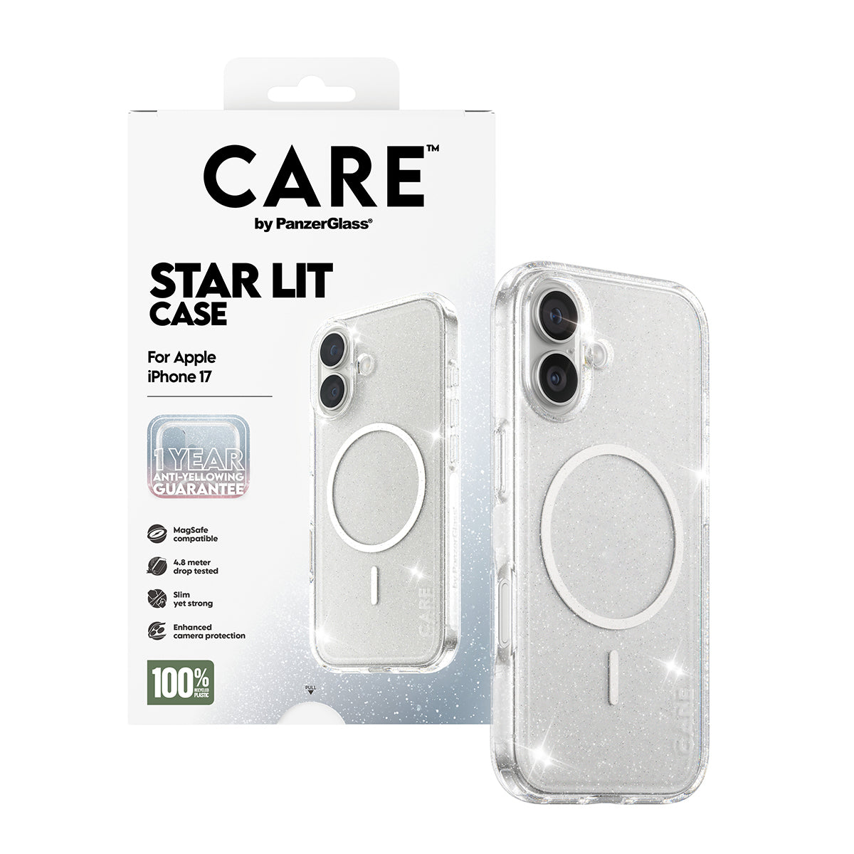 PanzerGlass Backcover CARE Flagship Case Urban Combat – für Apple iPhone 17 – transparent – TPU