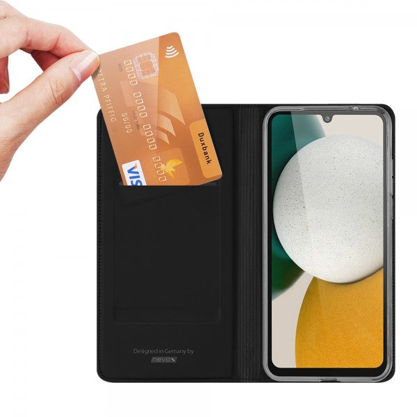 Nevox Vario Wallethülle – für Samsung Galaxy A34 5G, mit Ständer, 1 Kartenfach, PU+TPU, Schwarz