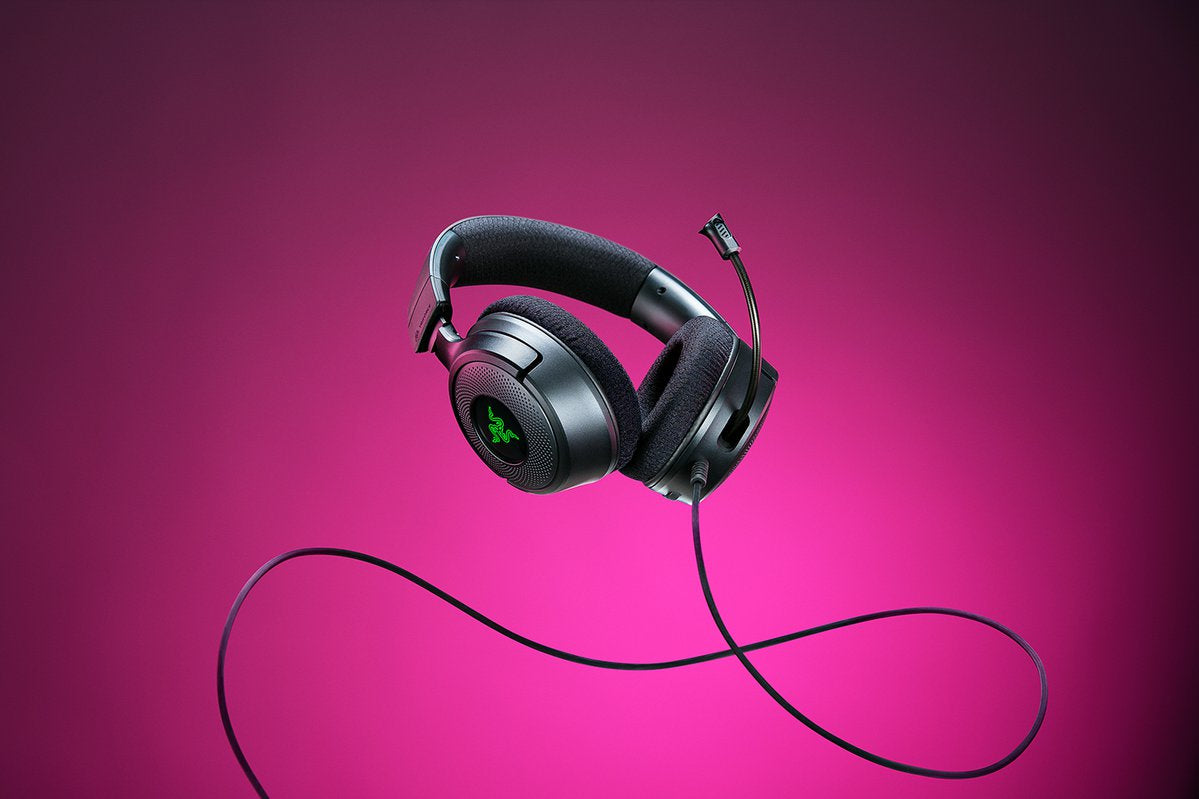 Razer Kraken V4 X – Gaming-Headset Over-Ear – USB-C, 7.1, Stummschaltung – Schwarz – für PC/PS4