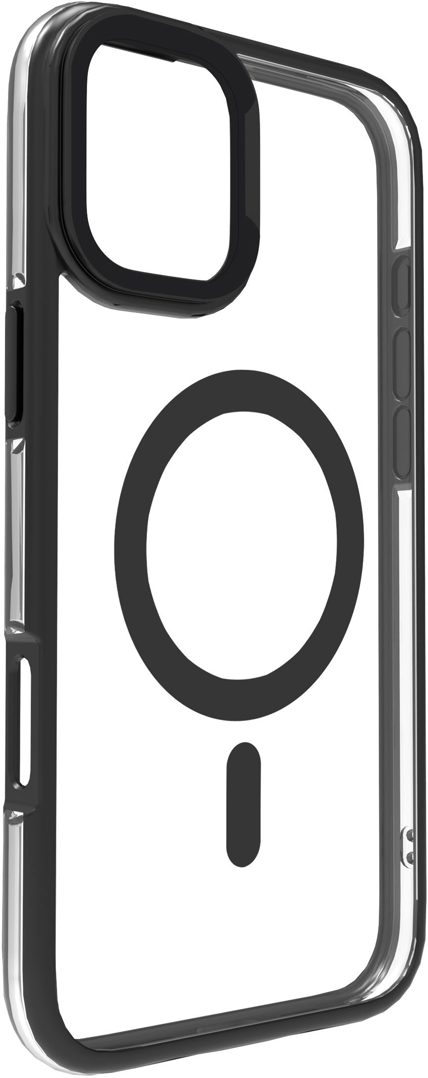 eSTUFF INFINITE (GRS) HELSINKI Backcover – für Apple iPhone 16, MagSafe, PC+TPU, schwarz