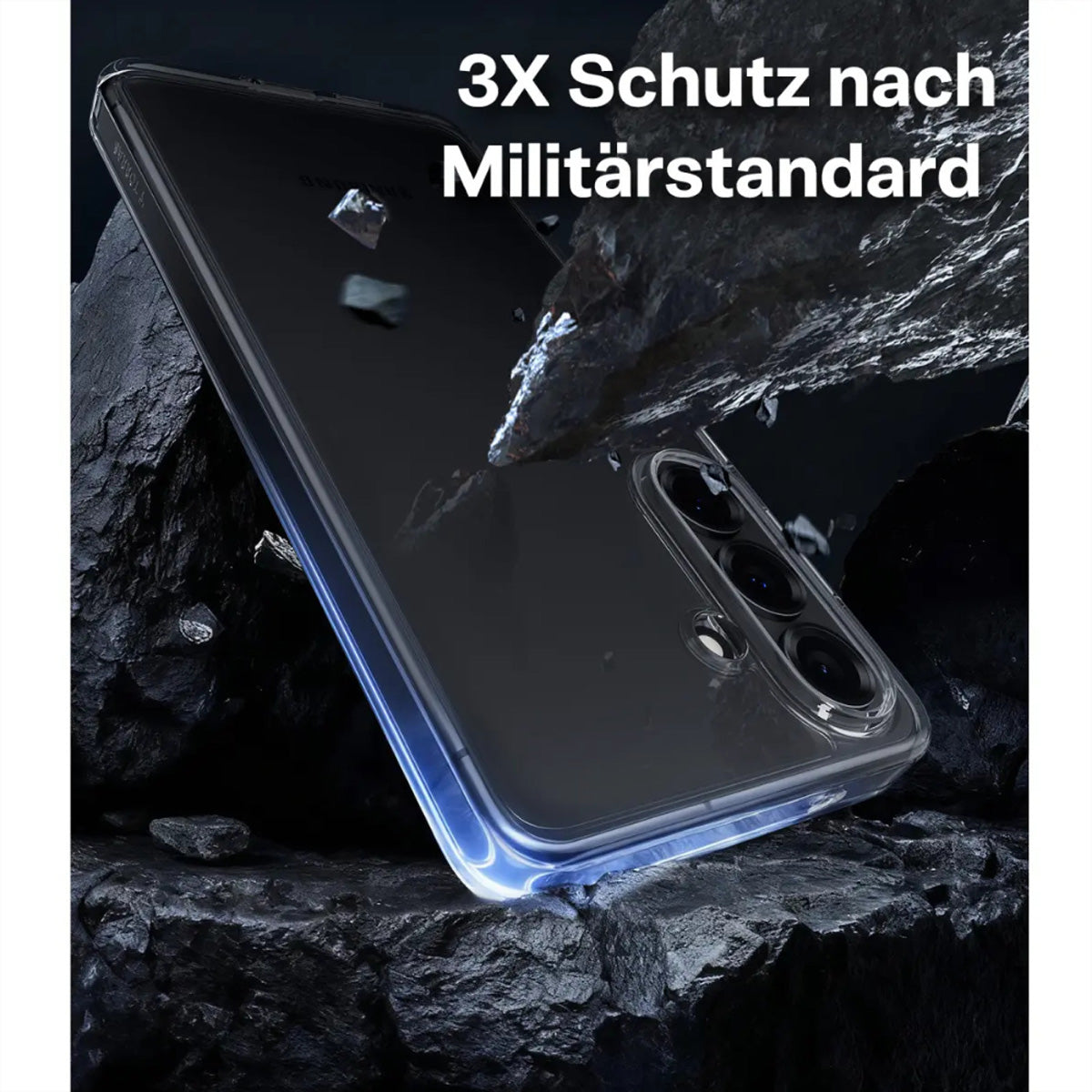 Torras Backcover – für Samsung Galaxy S26, Transparent, Stossabsorbierend