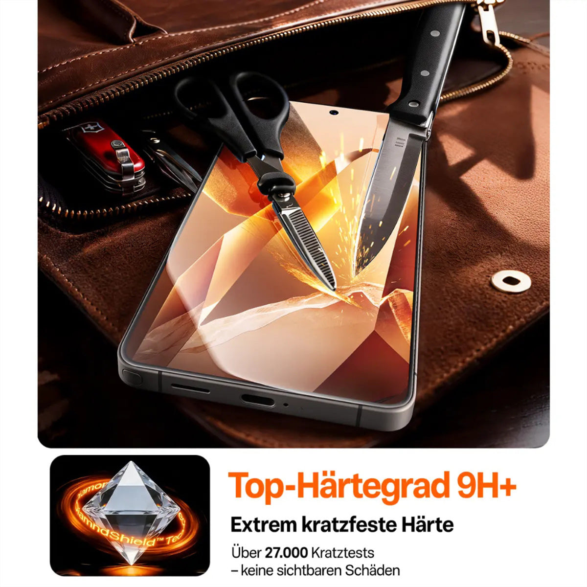 Torras Displayschutz (Panzerglas) – für Galaxy S26+ – mit Applikator