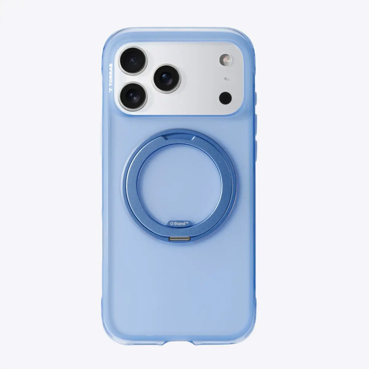 Torras Ostand R Air – Backcover – für Apple iPhone 17 Pro Max, MagSafe, mit Ständer, PC+TPU, Blau