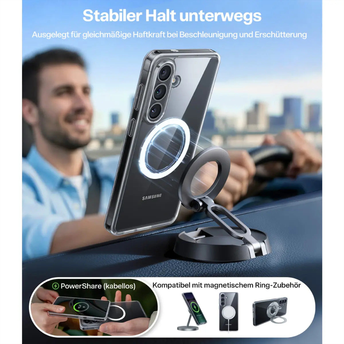 Torras Guardian Backcover – für Samsung Galaxy S26, MagSafe, Kunststoff, Transparent