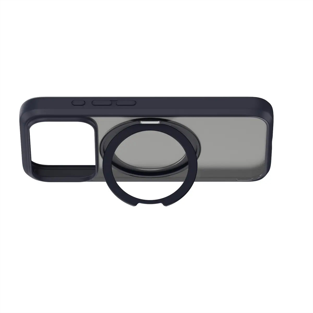 Torras UPRO Ostand Pro Backcover – für Apple iPhone 17 Pro, MagSafe, mit Ständer, PC+TPU, schwarz