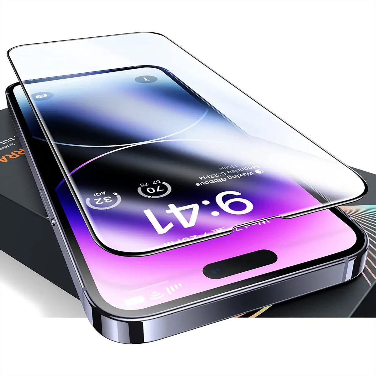 Torras Displayschutz (Panzerglas), fettabweisend – für iPhone 14/13/13 Pro