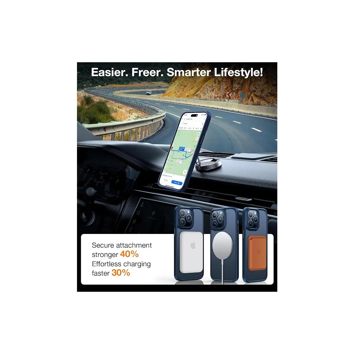 Torras Guardian Backcover – für Apple iPhone 15 Pro Max, MagSafe, Glas, Blau