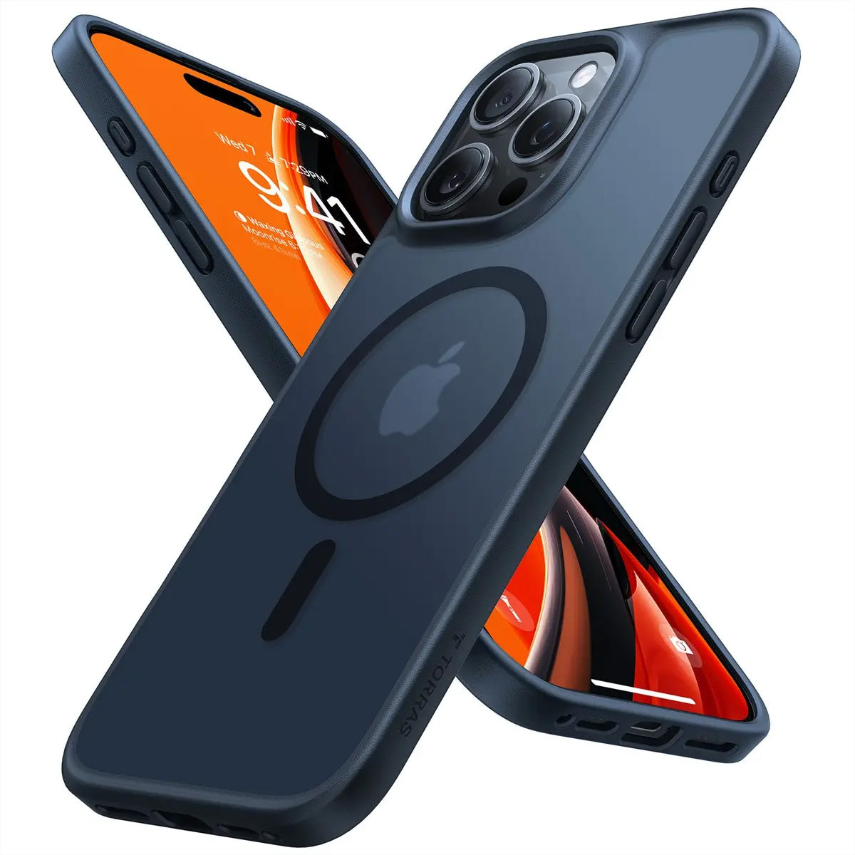 Torras Guardian Backcover – für Apple iPhone 16 Pro Max, MagSafe, Kunststoff, Schwarz