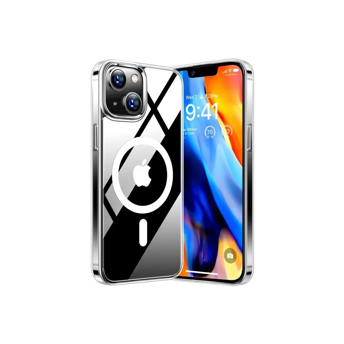 Torras Diamond Backcover – für Apple iPhone 15, MagSafe, Kunststoff, Transparent