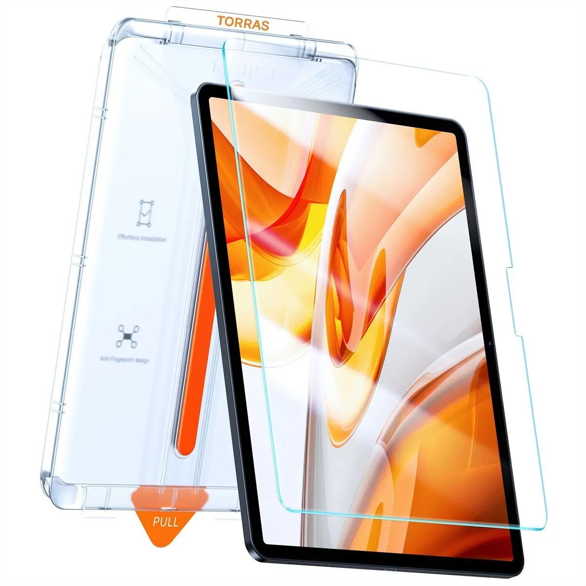 Torras Panzerglas für iPad Pro 11" (2024) – Installationsrahmen, oleophobe Beschichtung