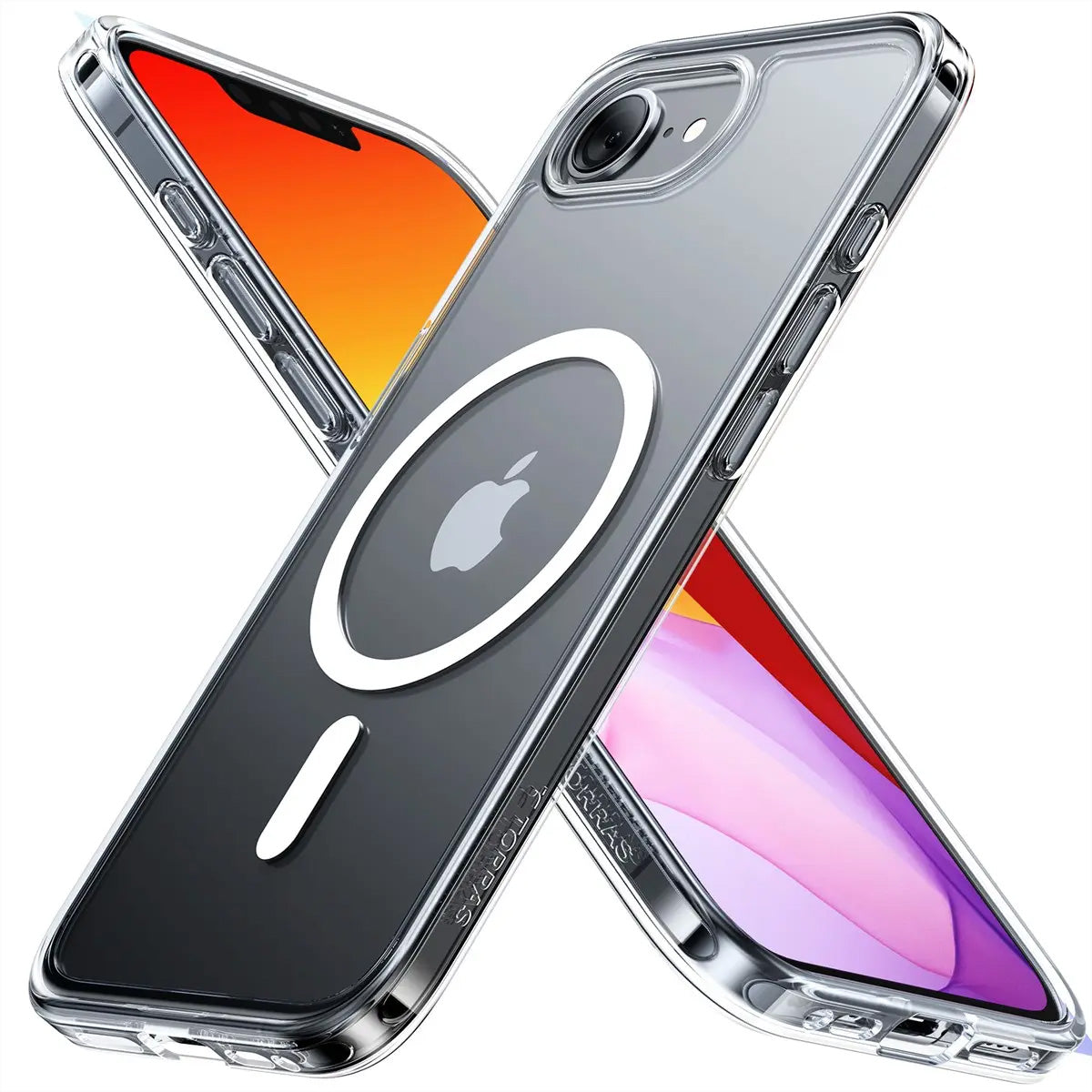 Torras Guardian Backcover – für Apple iPhone 16e, MagSafe, PC+TPU, Transparent