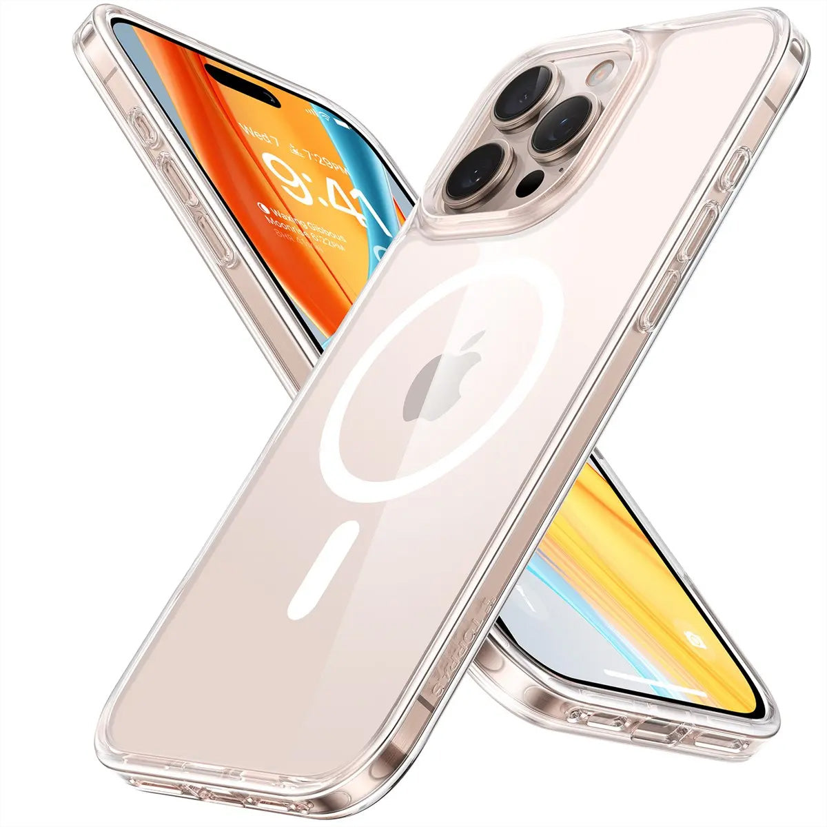 Torras Backcover – für Apple iPhone 16 Pro Max, MagSafe, PC+TPU, Transparent
