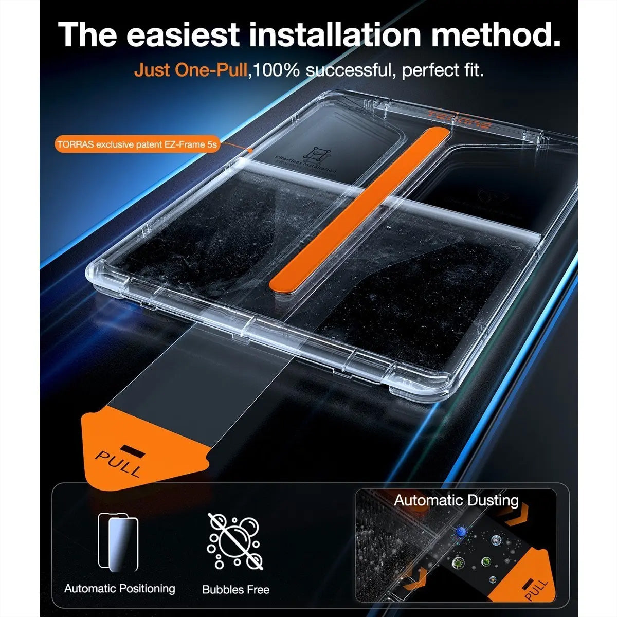 Torras Install Master Tablet-Hülle für iPad Air 11" (2024) – Transparent
