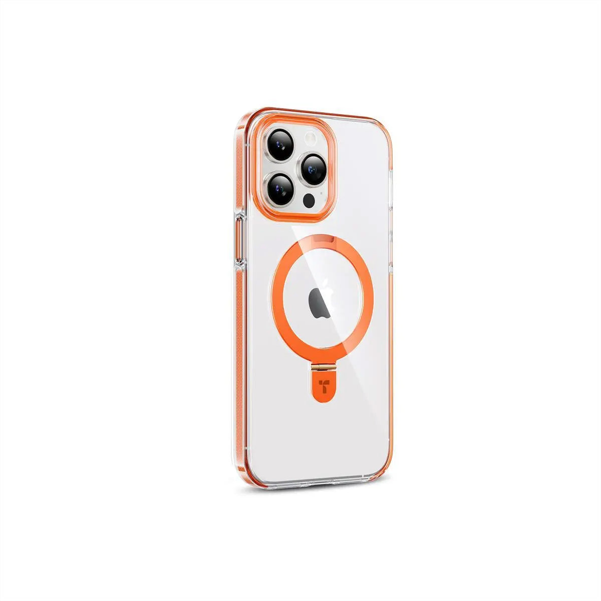 Torras UPRO Ostand Hue – Backcover – für Apple iPhone 15 Pro Max, MagSafe, mit Ständer, PC+TPU, Transparent