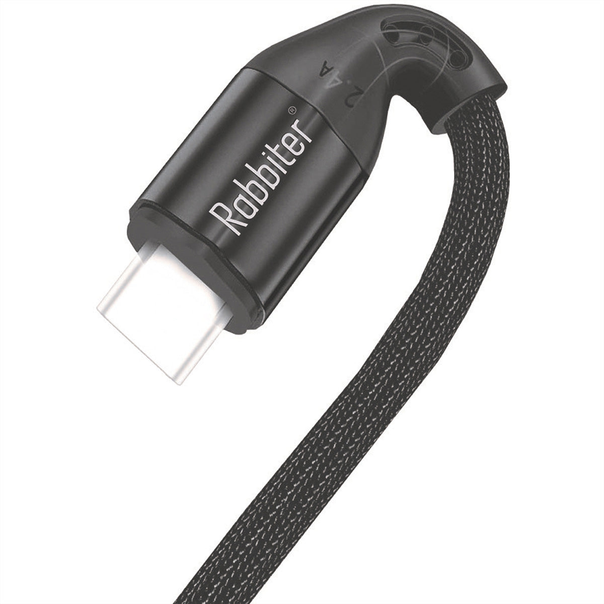 Rabbiter USB-C auf USB-C Kabel – USB 3.2 Gen 1 (5 Gbit/s) – 2 m – PD 100 W – Schwarz