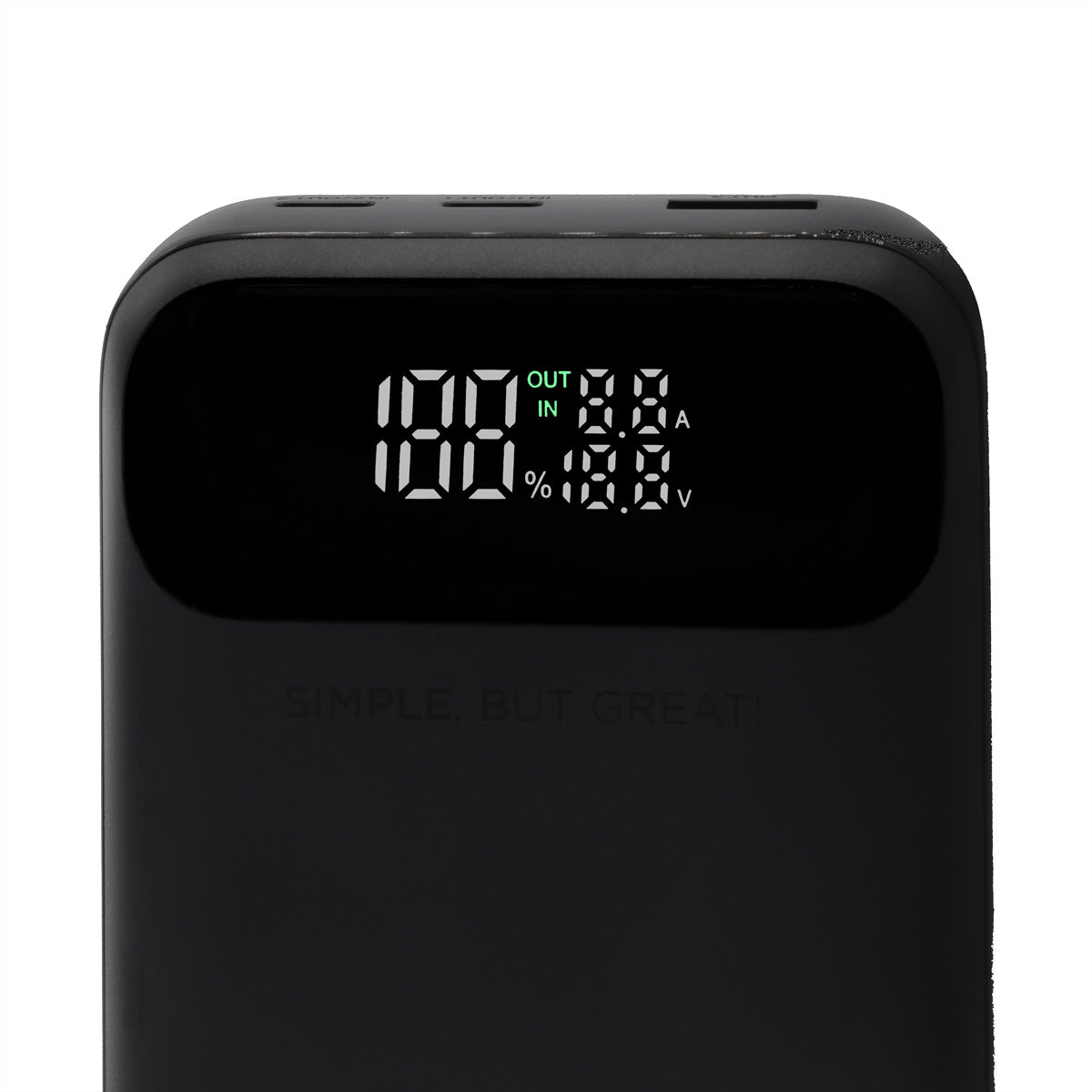 Rabbiter Power MaxCharge 20'000 Pro Powerbank 20'000 mAh – 65 W PD, 2× USB-C, 1× USB-A, schwarz