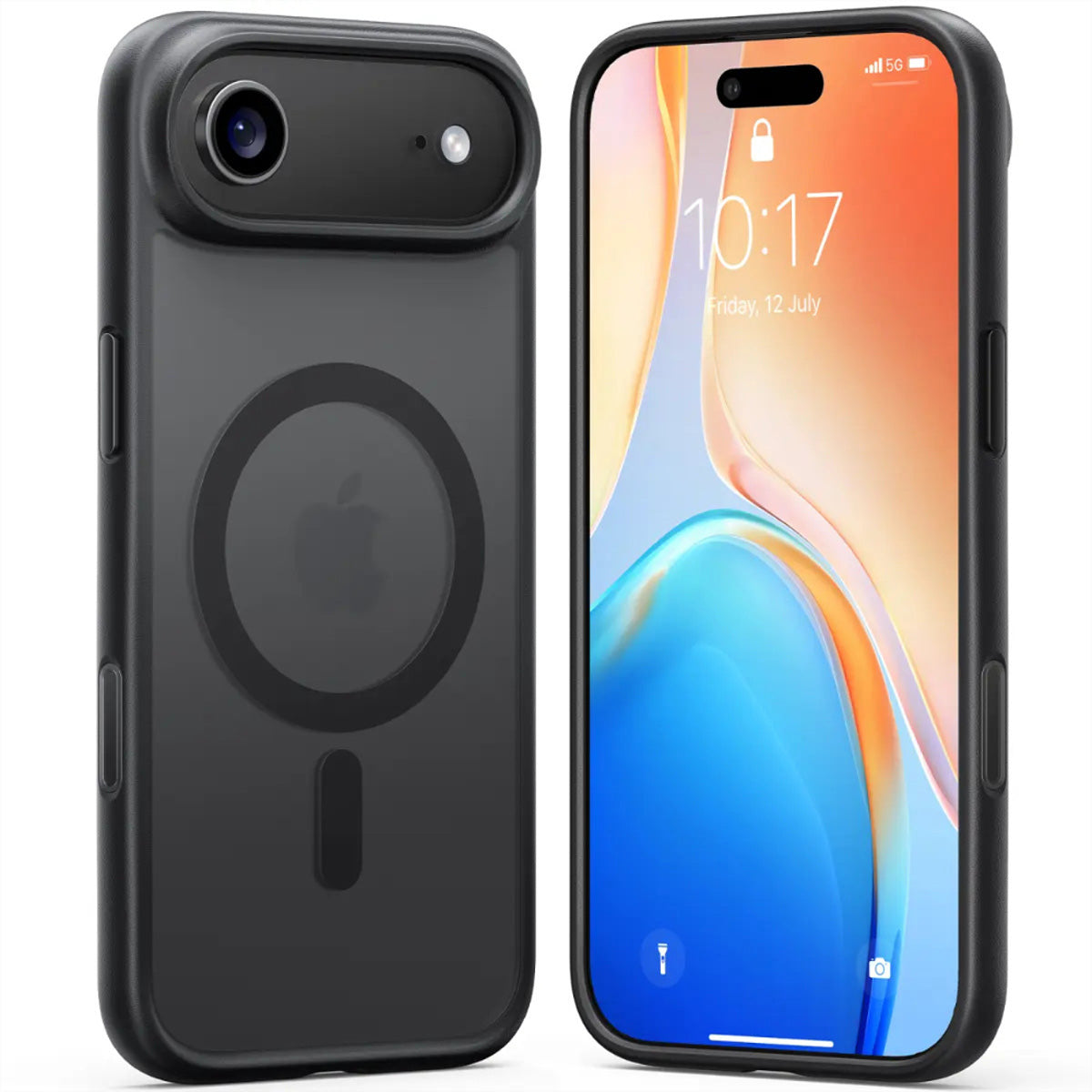 Torras Guardian – Backcover – für Apple iPhone 17 Air, MagSafe, PC+TPU, Schwarz