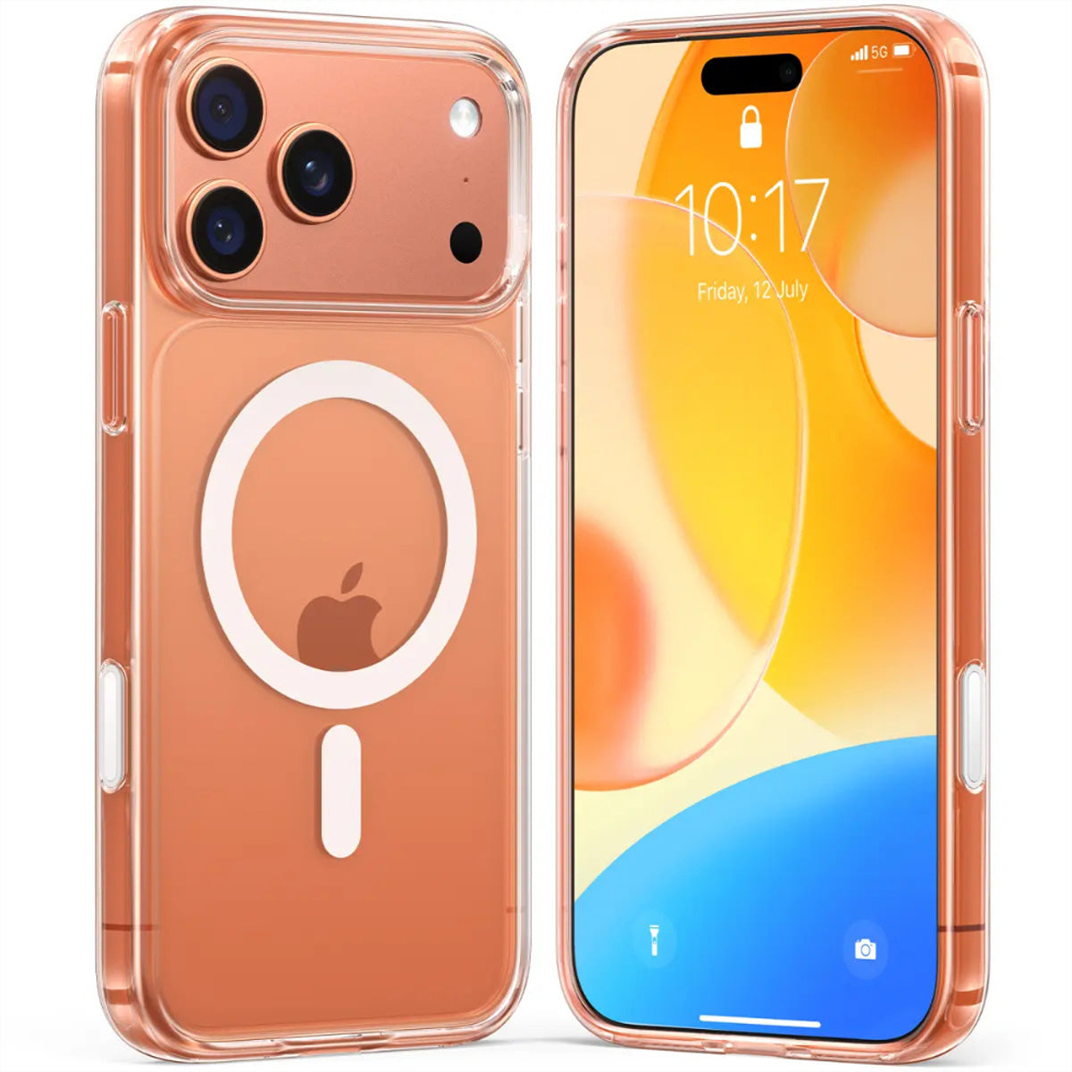 Torras Guardian Backcover – für Apple iPhone 17 Pro Max, MagSafe, PC+TPU, Transparent
