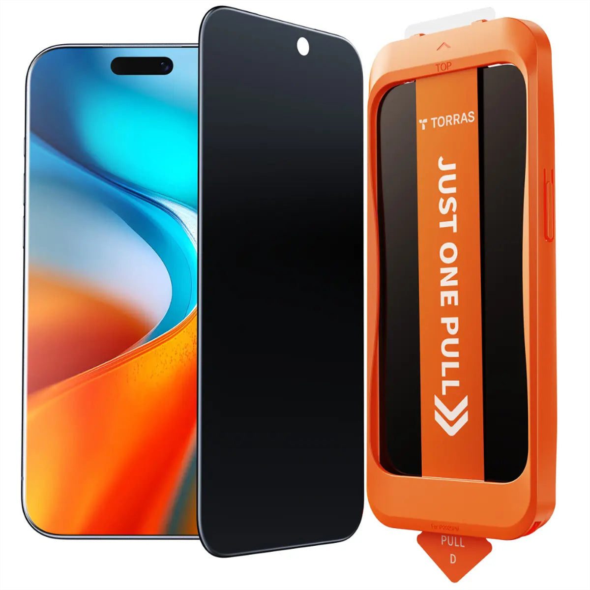 Torras Privacy-Filter (Panzerglas) – für iPhone 17 Air – mit Applikator