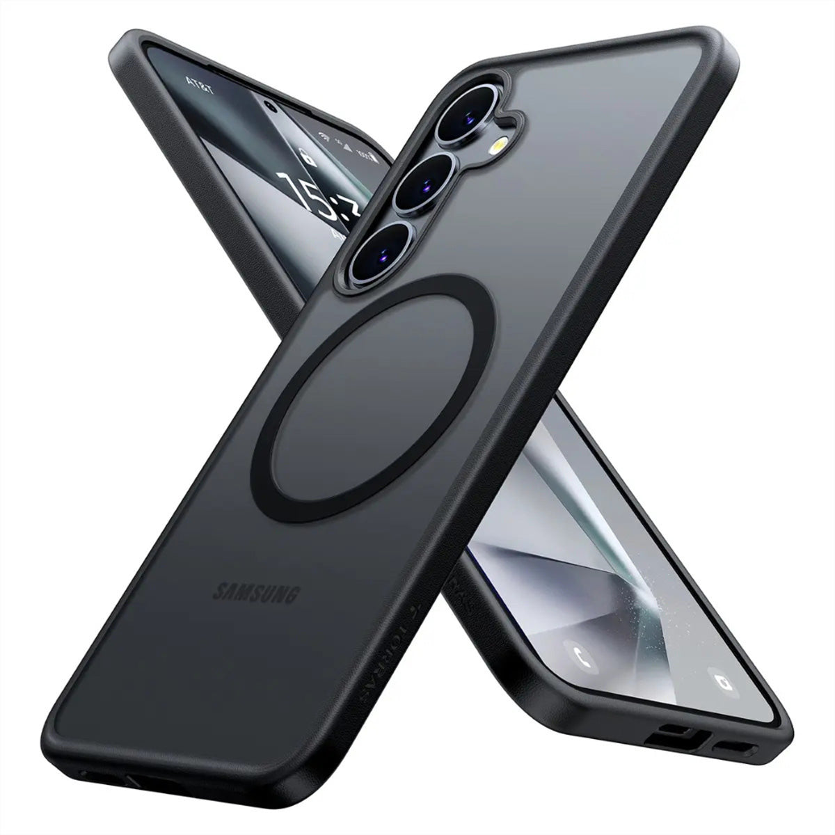 Torras Guardian – Backcover – für Samsung Galaxy S25 Ultra – MagSafe, Kunststoff, Schwarz