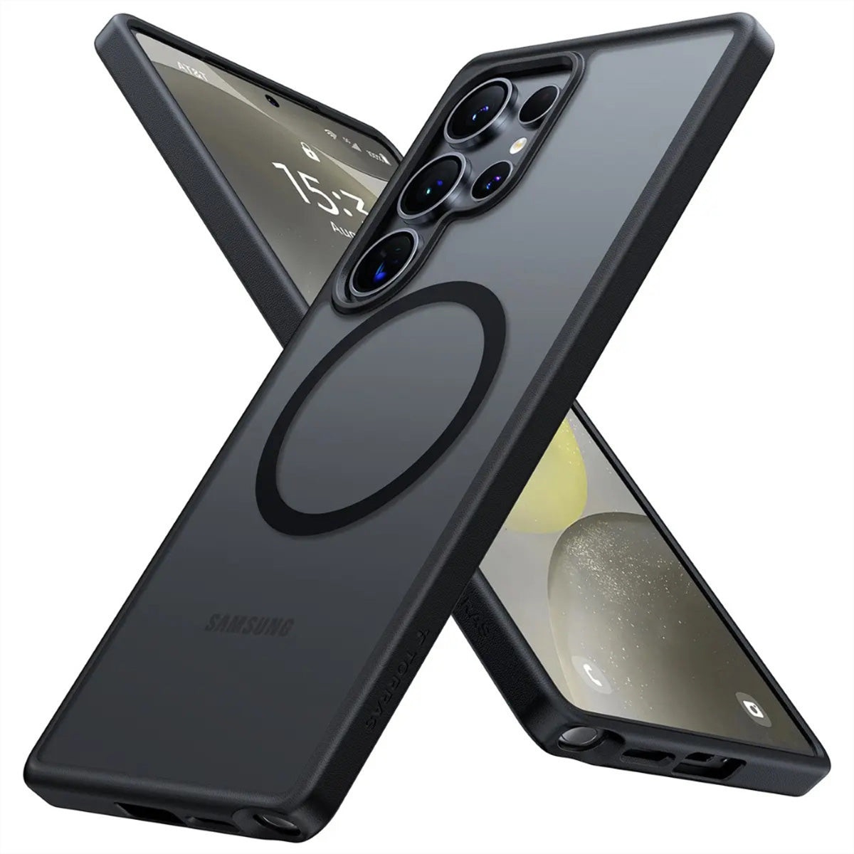 Torras Guardian – Backcover – für Samsung Galaxy S25 Ultra – MagSafe, Kunststoff, Schwarz