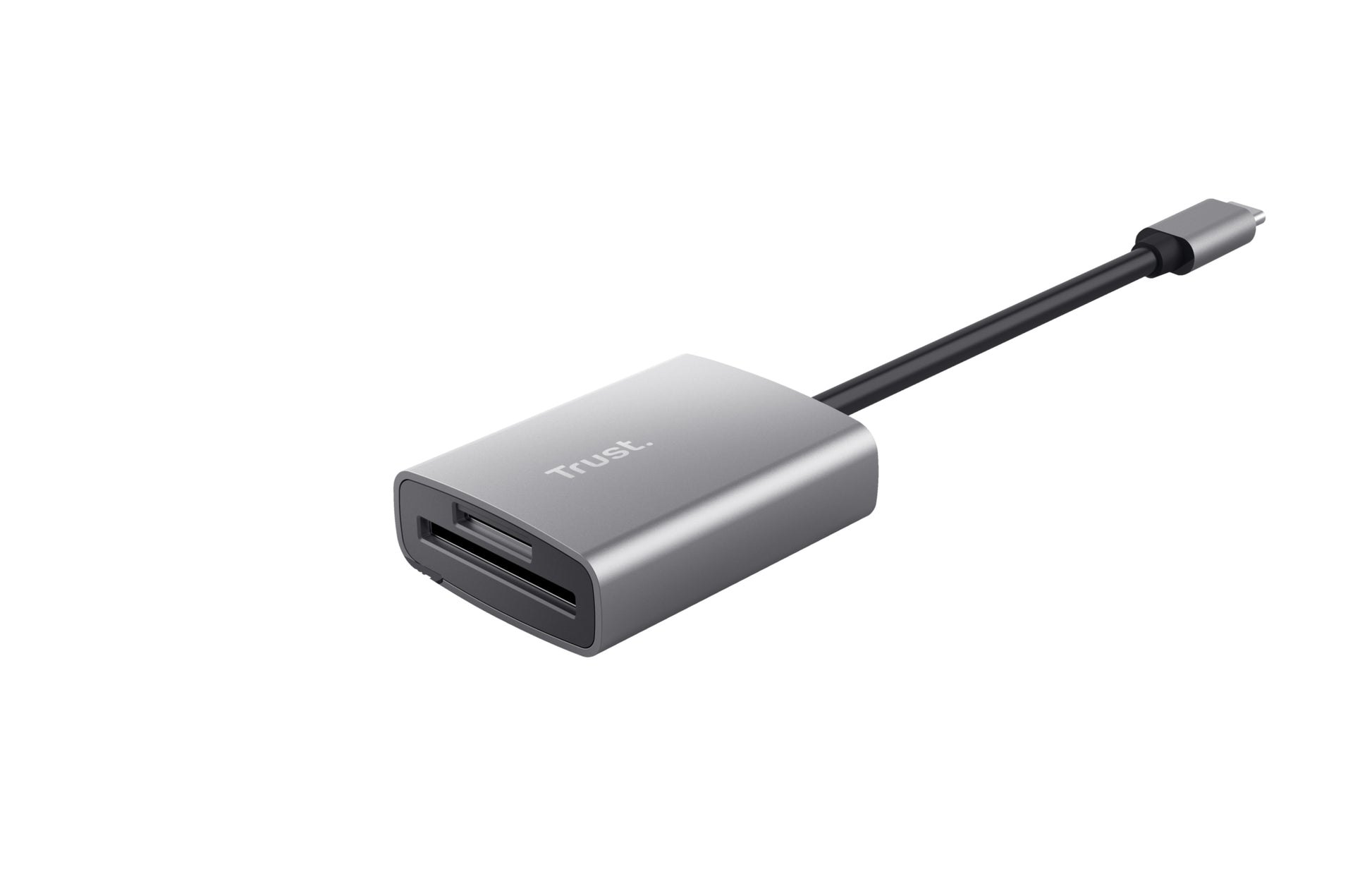 Trust USB-Kartenleser USB-C – SD/microSD/SDHC/SDXC – USB 3.2 Gen 1 (5 Gbit/s) – Extern – Aluminium