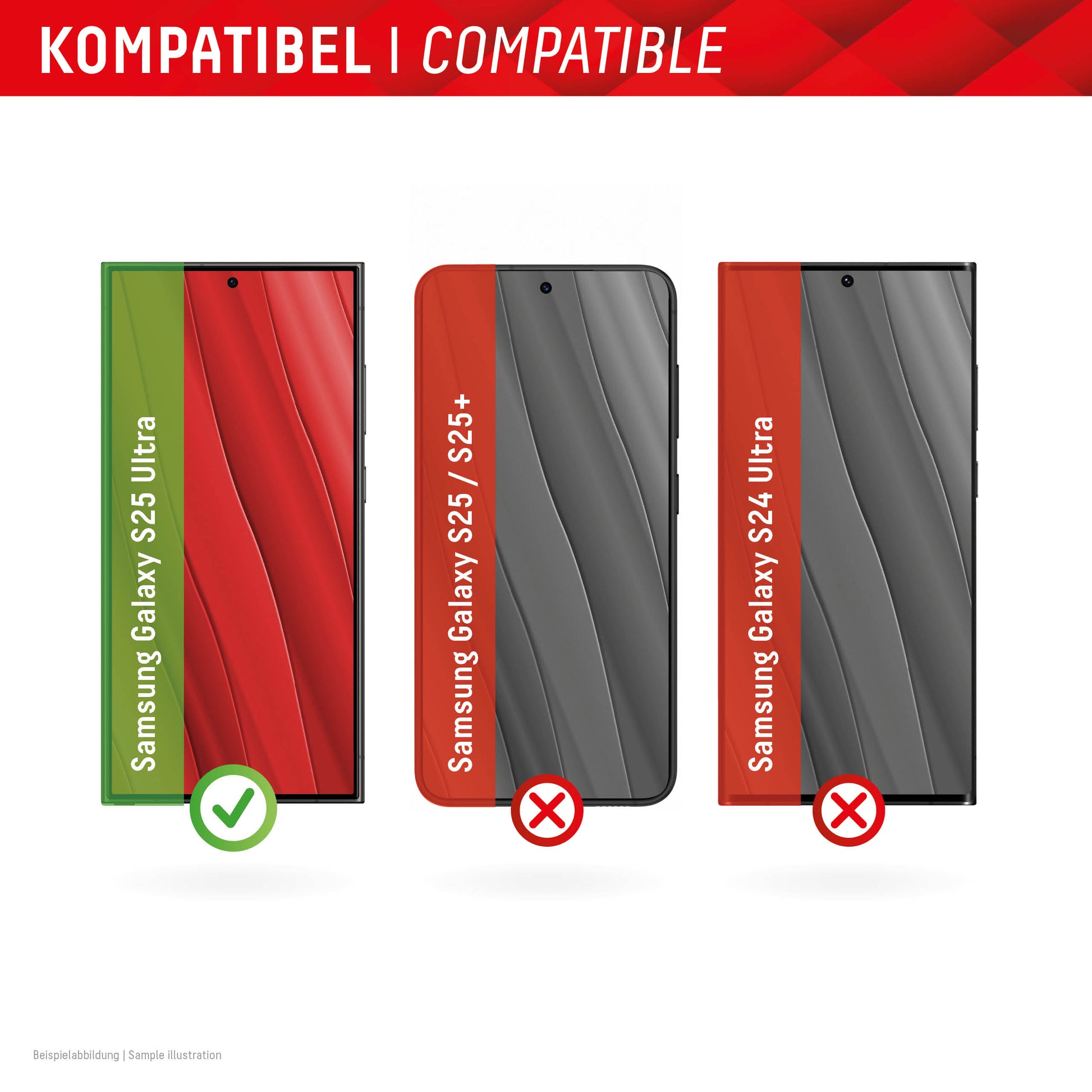 Displex Displayschutz (Panzerglas), 9H – für Galaxy S25 Ultra