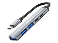 Sandberg 336-50 USB-Hub – USB-C, 3× USB-A, 2× USB-C, 65 W PD, für Windows/Mac