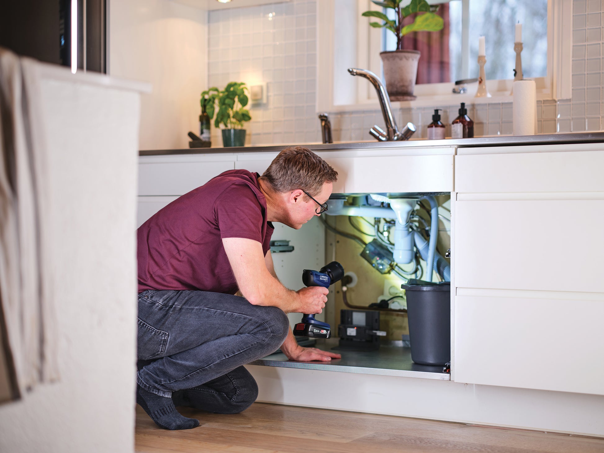 Rapid Arbeitsleuchte BWL290 – 290 lm, 18 V Akku, dimmbar, IP20 – Blau