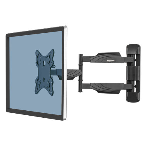Fellowes Wandhalterung, 1 Monitor, bis 55", VESA 100 × 100/200 × 200/300 × 300/400 × 400 mm, 35 kg, schwarz