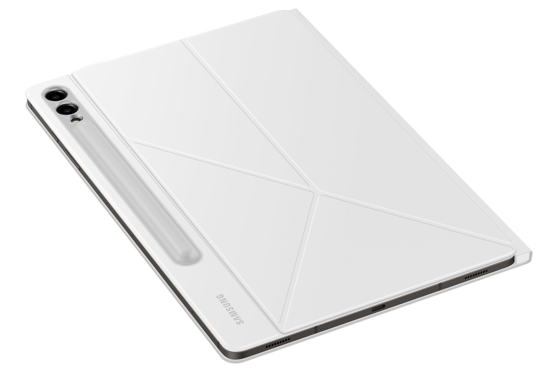 Samsung Smart Book Cover Notebook-Schutzhülle – für Galaxy Tab S9+, 12,4", Kunststoff, Weiss