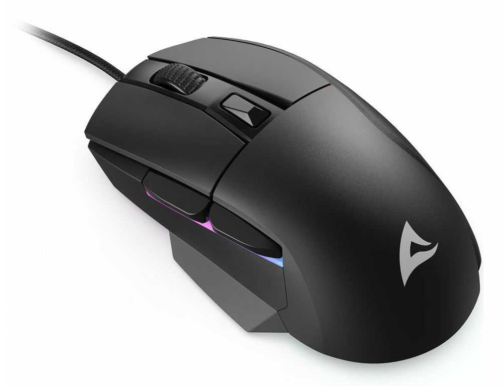 R-Go Tools Sharkoon SKILLER SGM35 – Maus – Kabelgebunden (USB‑A), Rechts, Schwarz