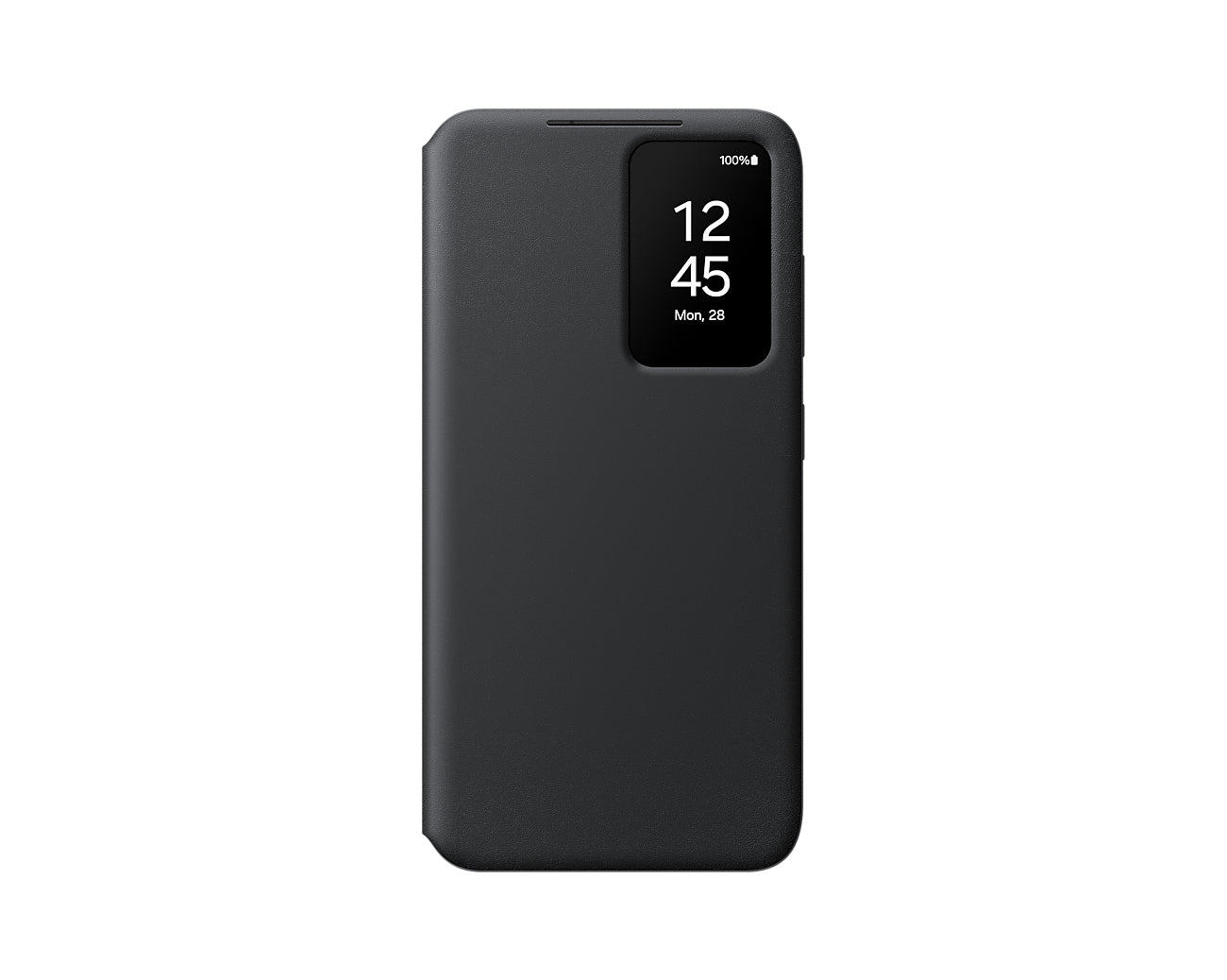 Samsung Smart View Wallethülle – für Samsung Galaxy S24, mit Kartenfach, Schwarz