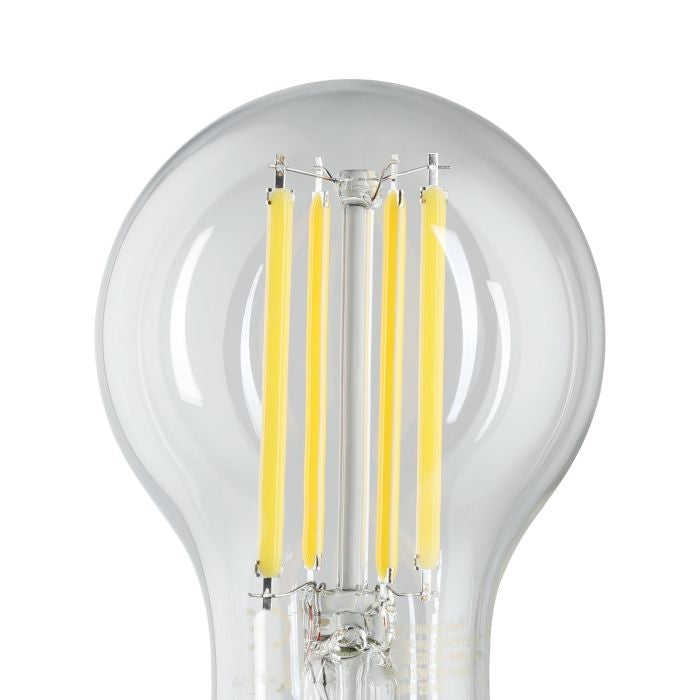 EGLO Leuchtmittel E27 A60 – Warmweiss 2700 K, 1521 lm, 12 W – IP20 – 1 Stk. – Transparent, Glas