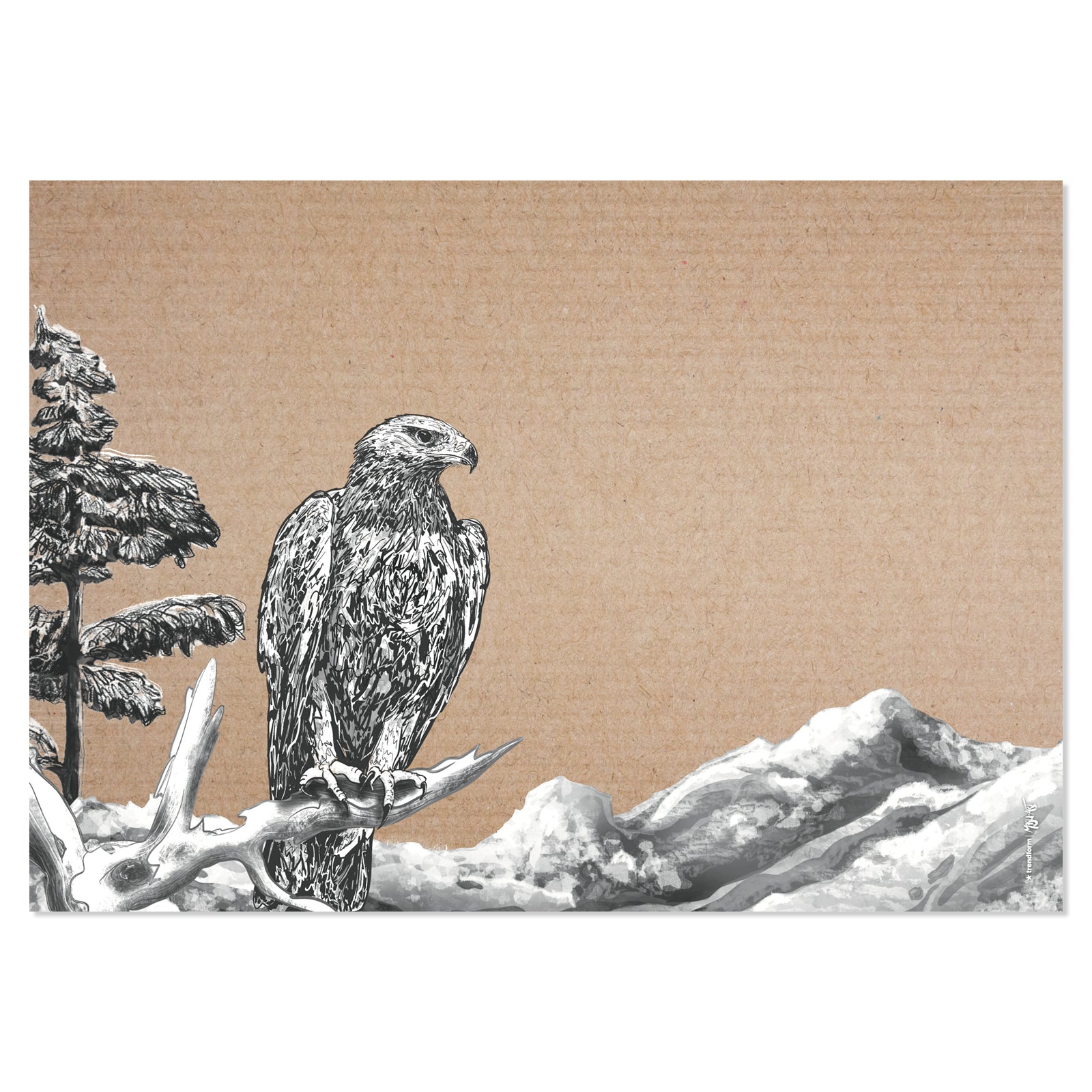Trendform Tischset BELLA & FRIENDS, Papier, Herbst-Motiv (Tiermuster) – 42 × 29,7 cm – FSC