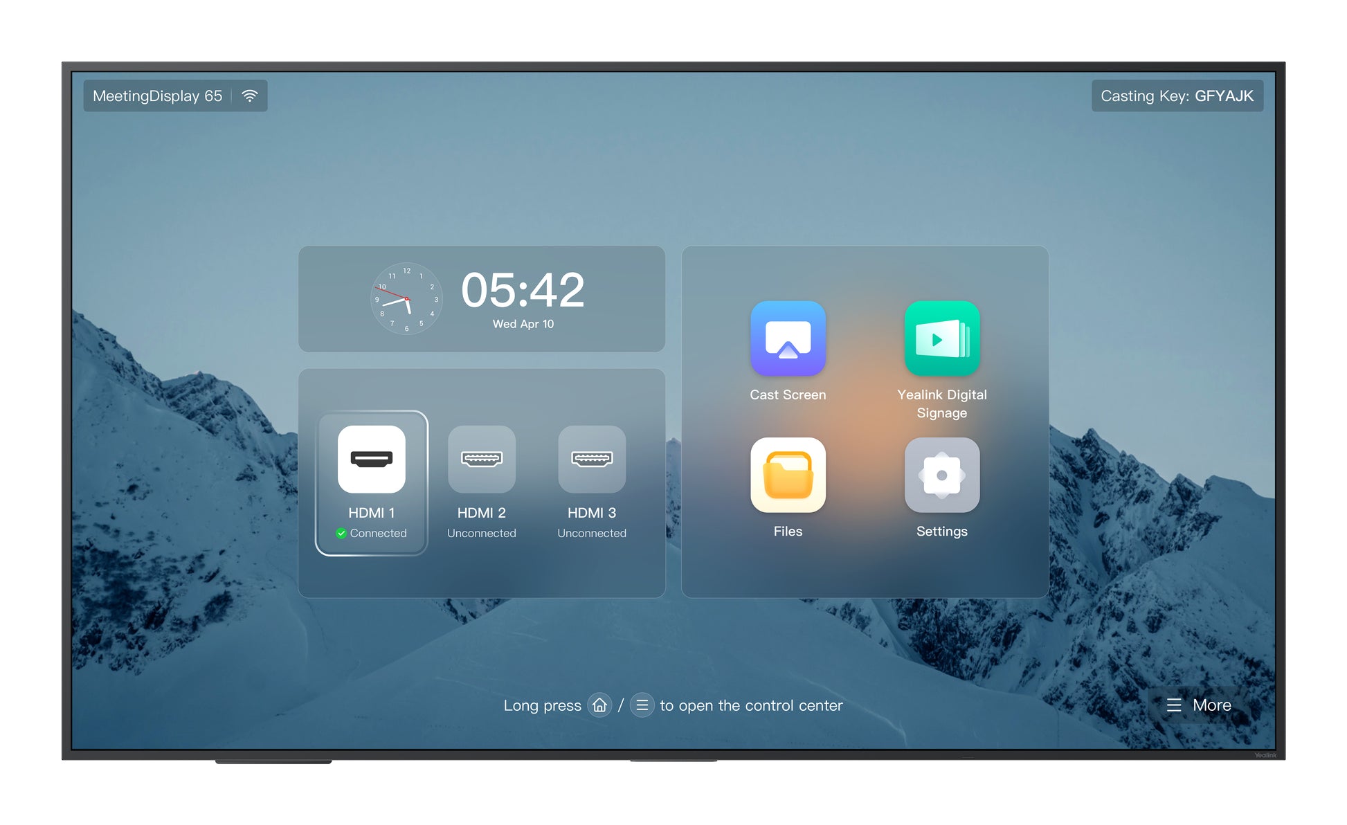 Yealink MD65 – Interaktives Display, 65"
