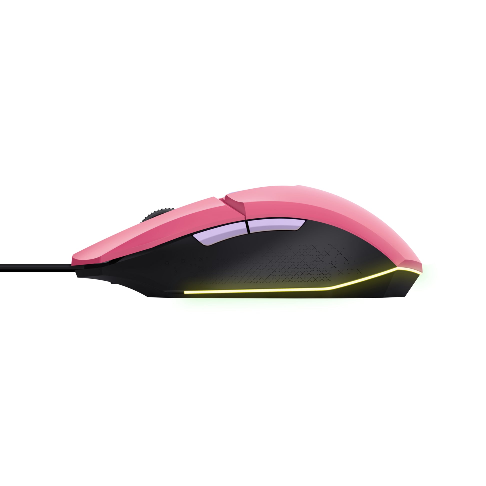 Trust GXT109 Felox – Gaming-Maus – Kabelgebunden (USB-A), 6400 DPI, Beidhändig, Pink