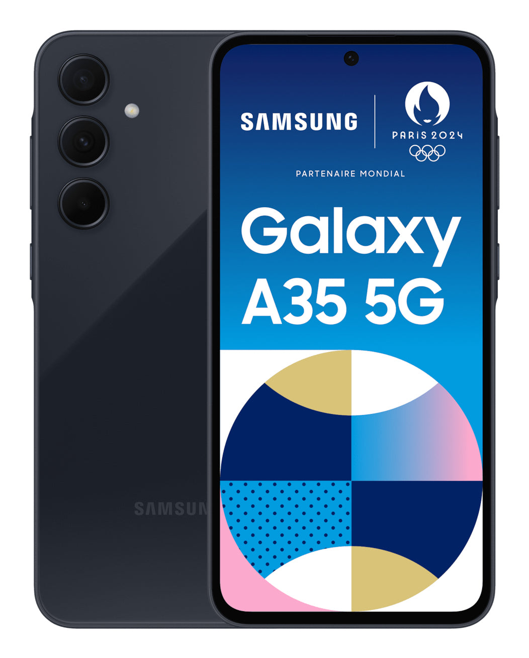 Samsung Galaxy A35 5G – navy, 6,6", 1080 × 2340, Android 14, 128 GB, 6 GB, Hybride Dual-SIM, 5G, IP67, NFC