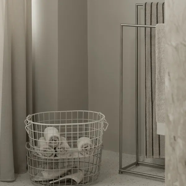 Blomus Handtuchständer Modo – 2 Arme, 60×18×84 cm, Edelstahl, Silber