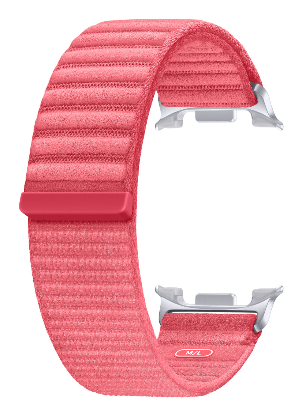 Samsung Watch 8 Fabric – Armband – für Samsung Watch 8, Korallenrot, M/L, Nylon