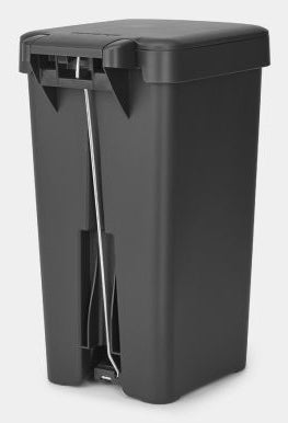 Brabantia Treteimer StepUp – 10 l – Recycling-Kunststoff, rechteckig – dunkelgrau
