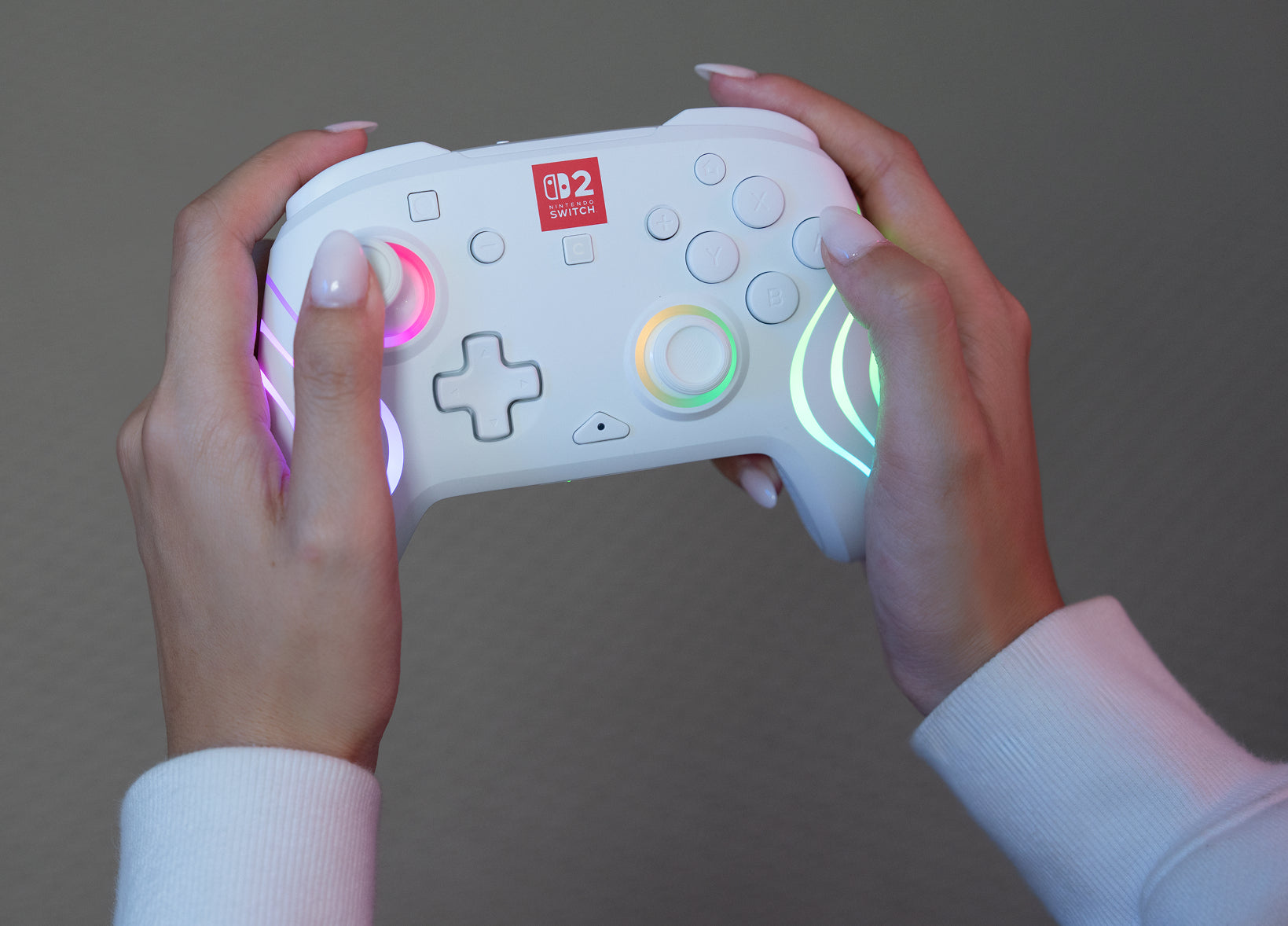 Turtle Beach Afterglow Wave – Gamepad – USB + Bluetooth, RGB, für Nintendo Switch, Weiss