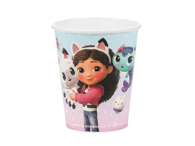 PartyDeco Becher, Papier – 2,5 dl, mehrfarbig – 6 Stk.