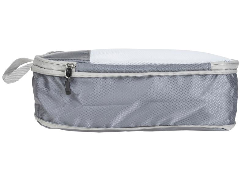 KOOR Packhilfen-Set (Grösse S) – mit Reissverschluss, Tragegriff – 30×9×20 cm – Grau – Polyester – 2-teilig