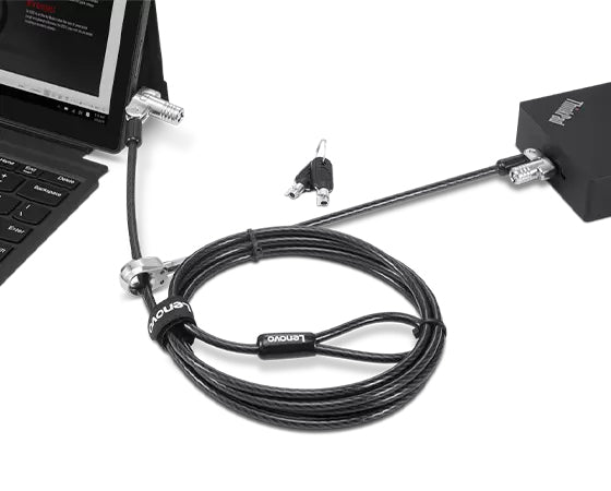 Lenovo Kensington NanoSaver Kabelschloss für Notebooks/Tablets – 1,8 m, 2 Schlüssel – Schwarz