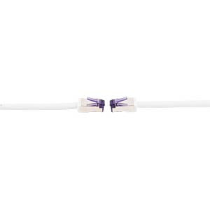 Flexline Patchkabel – Cat6a S/FTP, 25 m, Weiss, RJ-45